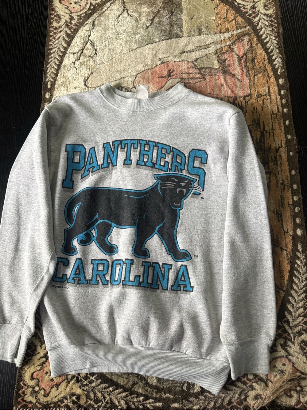 Vintage 1993 Carolina Panthers NFL Crewneck Sweatshirt Medium USA Made